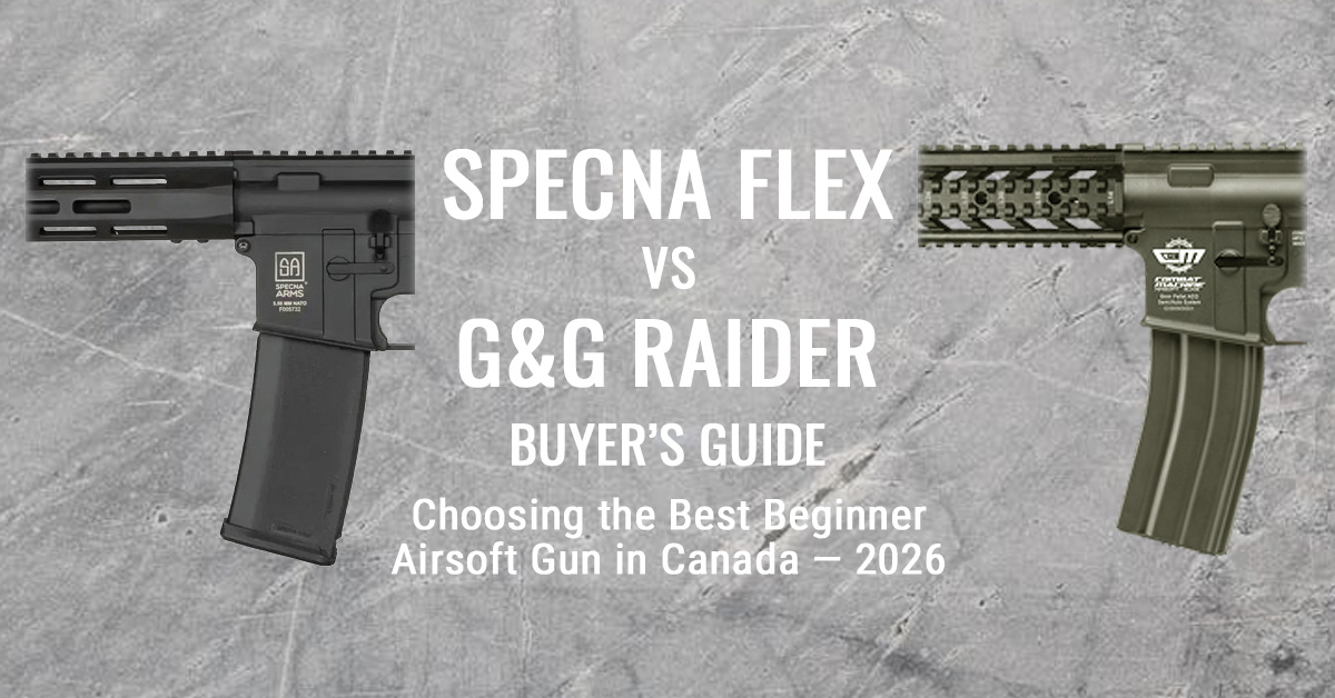 Specna FLEX vs G&G Raider 2026 airsoft gun comparison